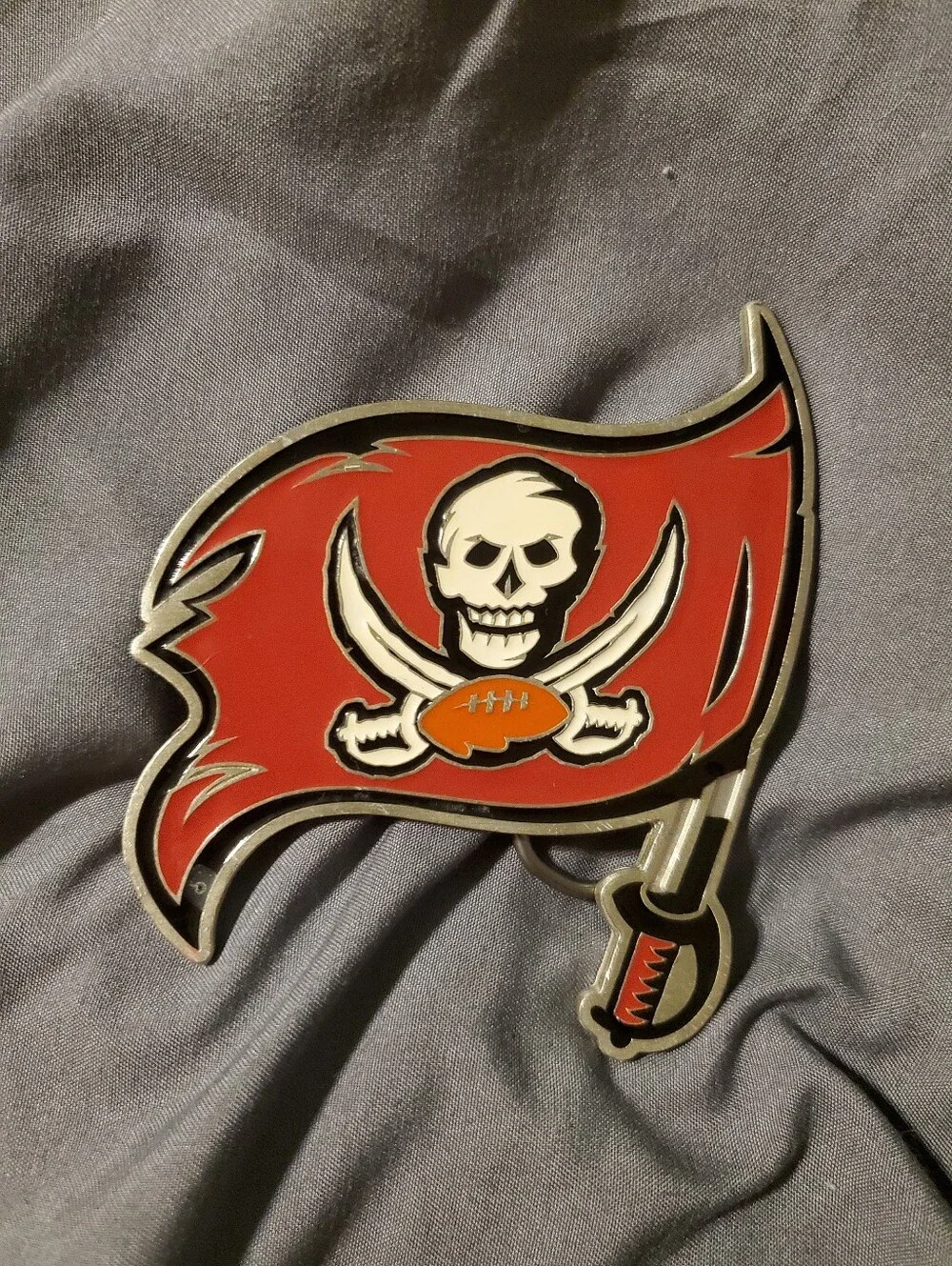 Official NFL Tampa Bay Buccaneers pewter belt buckle